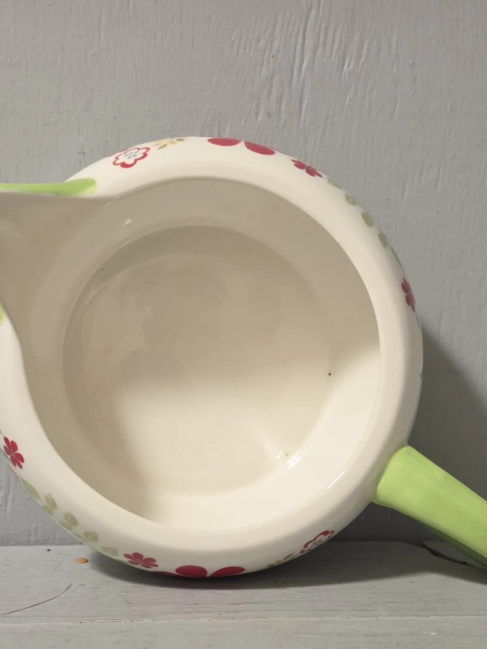 Ceramic Floral Citrus Juicer - Lime Green